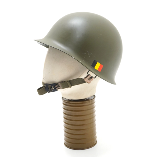 Belgian Steel Helmet Removable Liner Adjustable 56cm-62cm