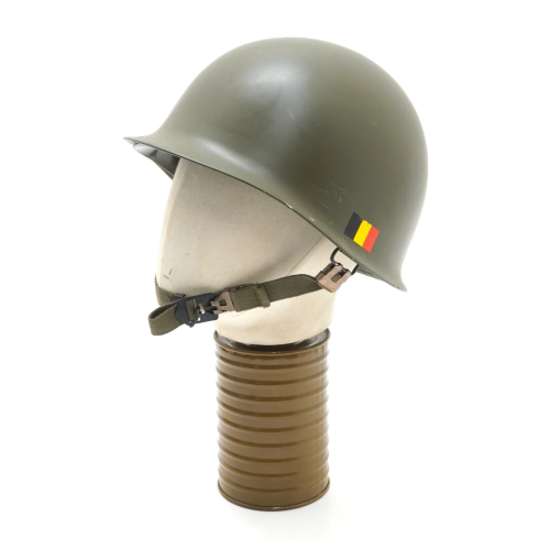 Belgian Steel Helmet Removable Liner Adjustable 56cm-62cm 1