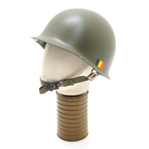 Belgian Steel Helmet Removable Liner Adjustable 56cm-62cm 2