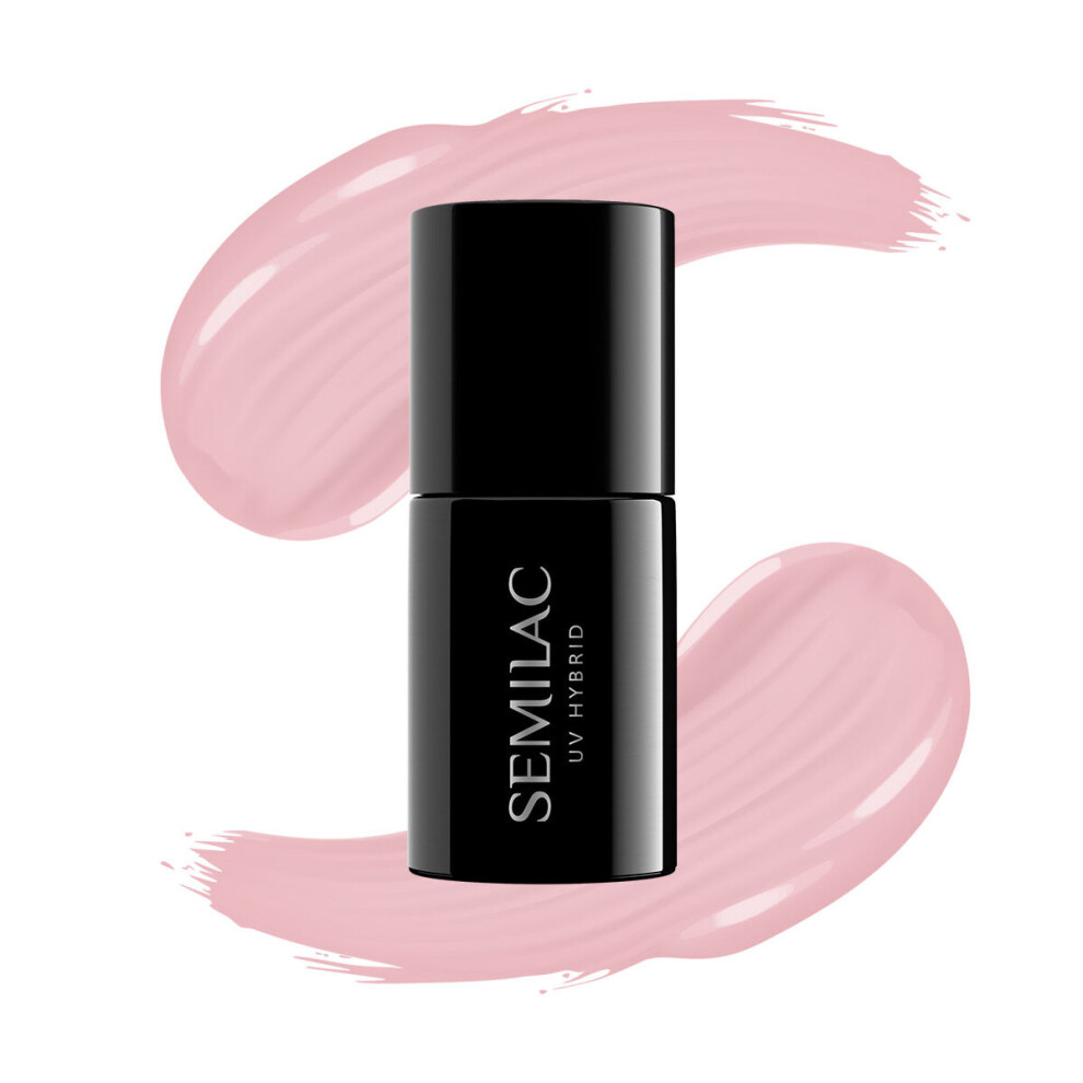 Semilac Pink Gel Nail Polish | Long Lasting And Easy To Apply | Perfect For Home And Professional Manicure And Pedicure - 047 Peach Milk Uv Gel Polish 7Ml