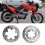 Motorcycle Front Rear Disc Brake Rotors 300mm 11