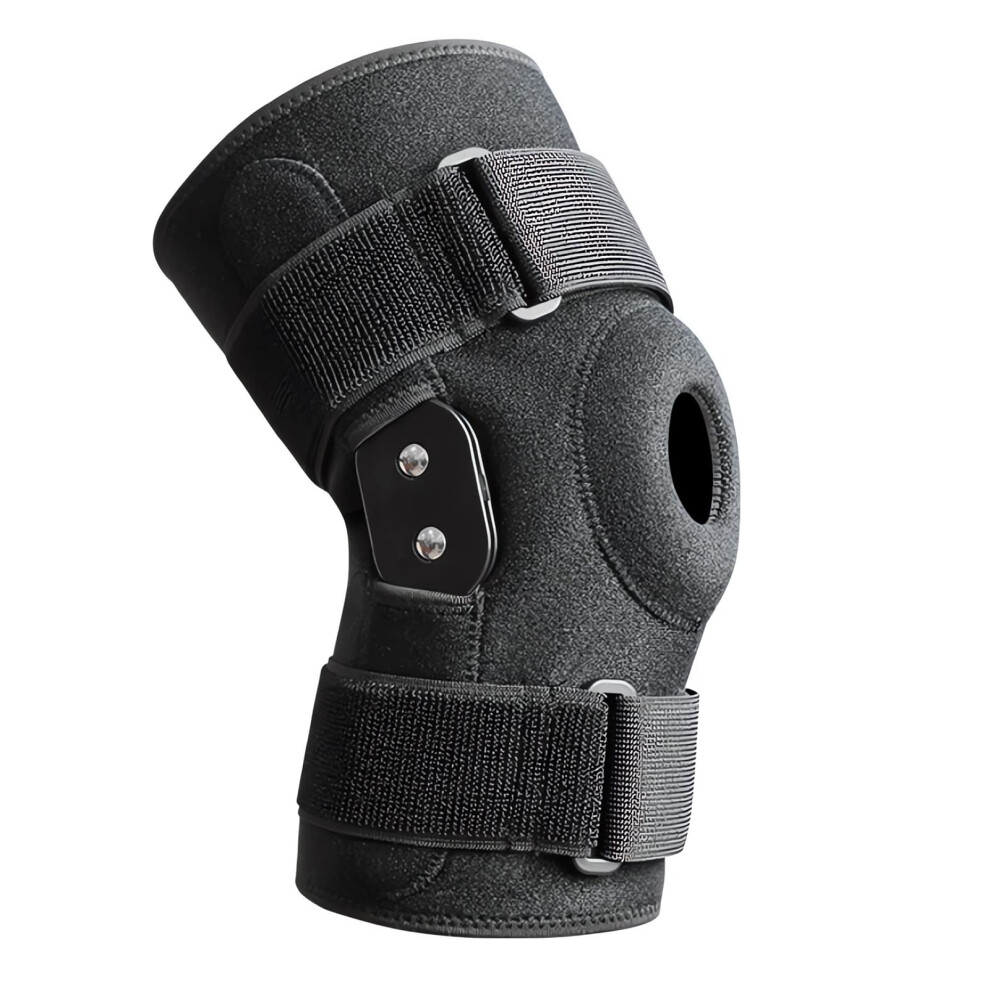 Knee Brace for Women Men, Hinged Knee Brace with Side Stabilizers, Open Patella