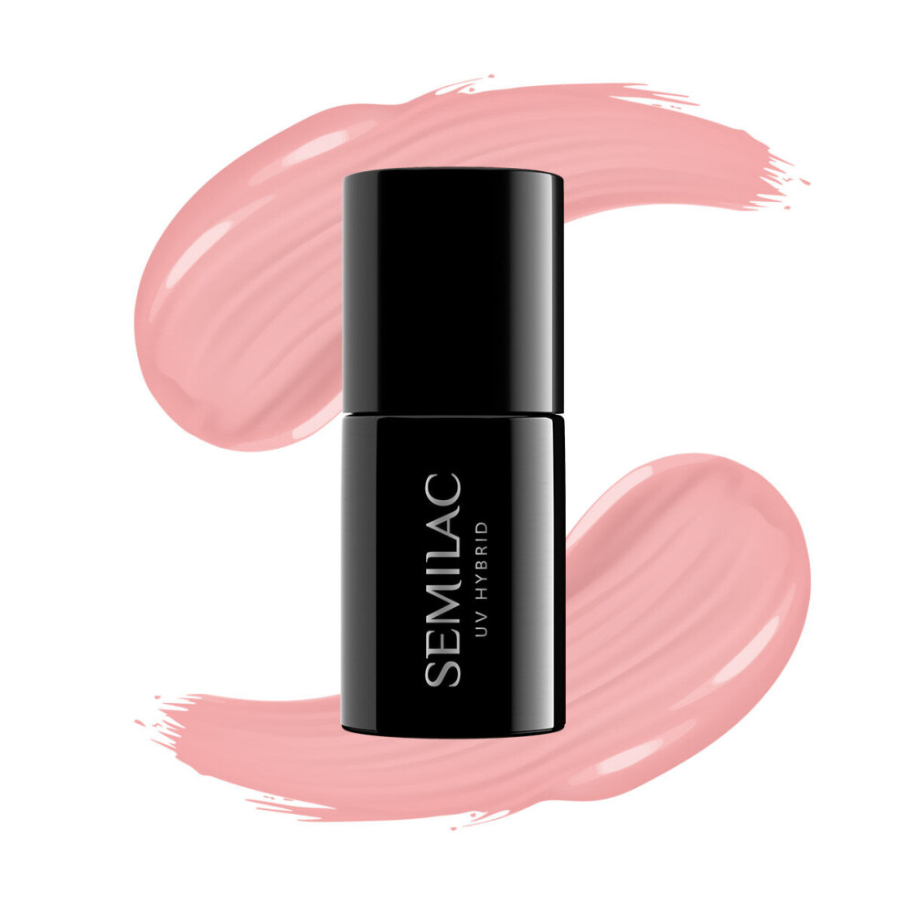 Semilac Pink Gel Nail Polish | Long Lasting And Easy To Apply | Perfect For Home And Professional Manicure And Pedicure - 053 French Milk Uv Gel Polish 7Ml