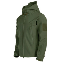 (Green Syp888, UK XL (87-95KG Person)) Mens Waterproof Windbreaker Rain Jacket Hooded Soft Shell Outdoor Hooded Coat UK