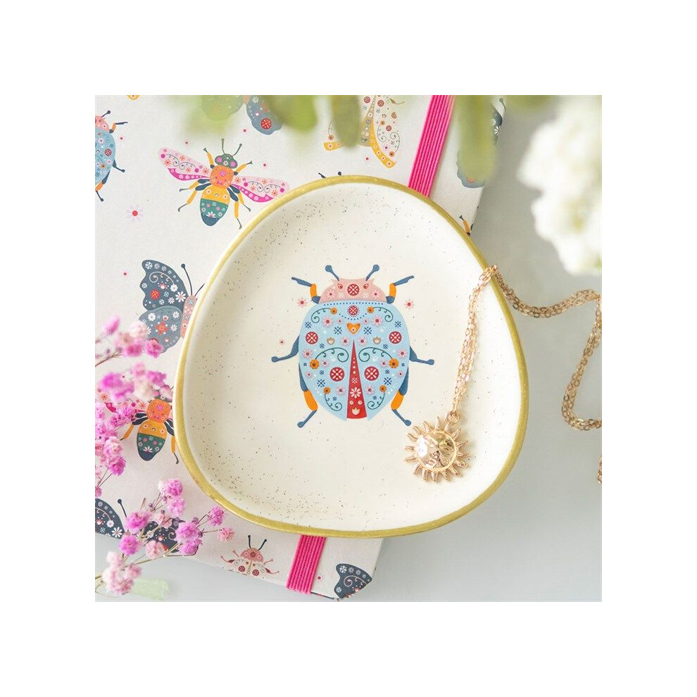 Something Different Floral Ladybird Trinket Dish