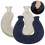 (BLUE) U-shaped Hot Water Bottle For Neck And Shoulder,knitted Navy Blue 2