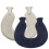 (BLUE) U-shaped Hot Water Bottle For Neck And Shoulder,knitted Navy Blue 1