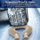 (BLUE) U-shaped Hot Water Bottle For Neck And Shoulder,knitted Navy Blue 4