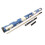 Striker 3/4 Jointed Snooker Pool Cue Set + Deluxe White and Blue Case 1