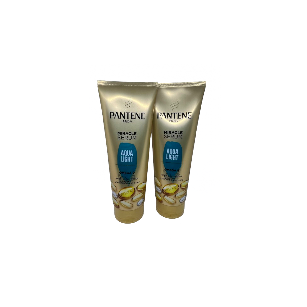 Pantene Light Pro V 3 Minute Miracle Aqua Conditioner 200Ml X 2