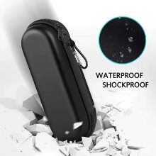 (Black) Portable Electric Toothbrush Travel Case with Mesh Pockets, Secure Strap, and Hanging Loop,Compatible with Major Brands
