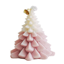 Christmas Gift Christmas Tree Scented Candle Decoration Fragrance Gift Birthday Candle Pink