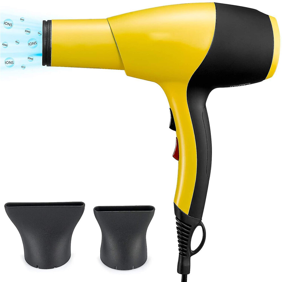 Ionic Hair Dryer Ac 2100w Professional Salon Blow Dryer Low Noise Fast Dry With Ceramic+tourmaline Technology