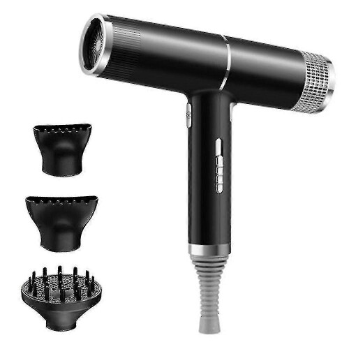 Professional Hair Dryer With Diffuser - Icetek Negative Ionic Hair Dryer 2000wBlack 2