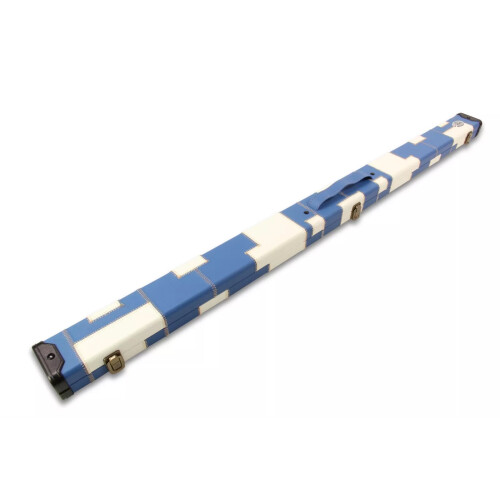 Striker 3/4 Jointed Snooker Pool Cue Set + Deluxe White and Blue Case 2