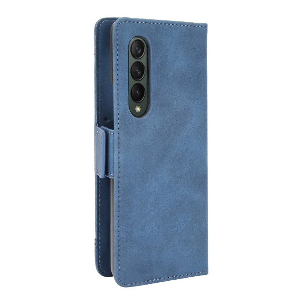(Blue) Compatible Case For Samsung Galaxy Z Fold4 5G Unique High Quality Accurate Incision Kickstand Function Blue 764563074181