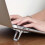 (Silver) Self-adhesive Laptop Stand Invisible Computer Foldable Desk Bracket For Nillkin 5