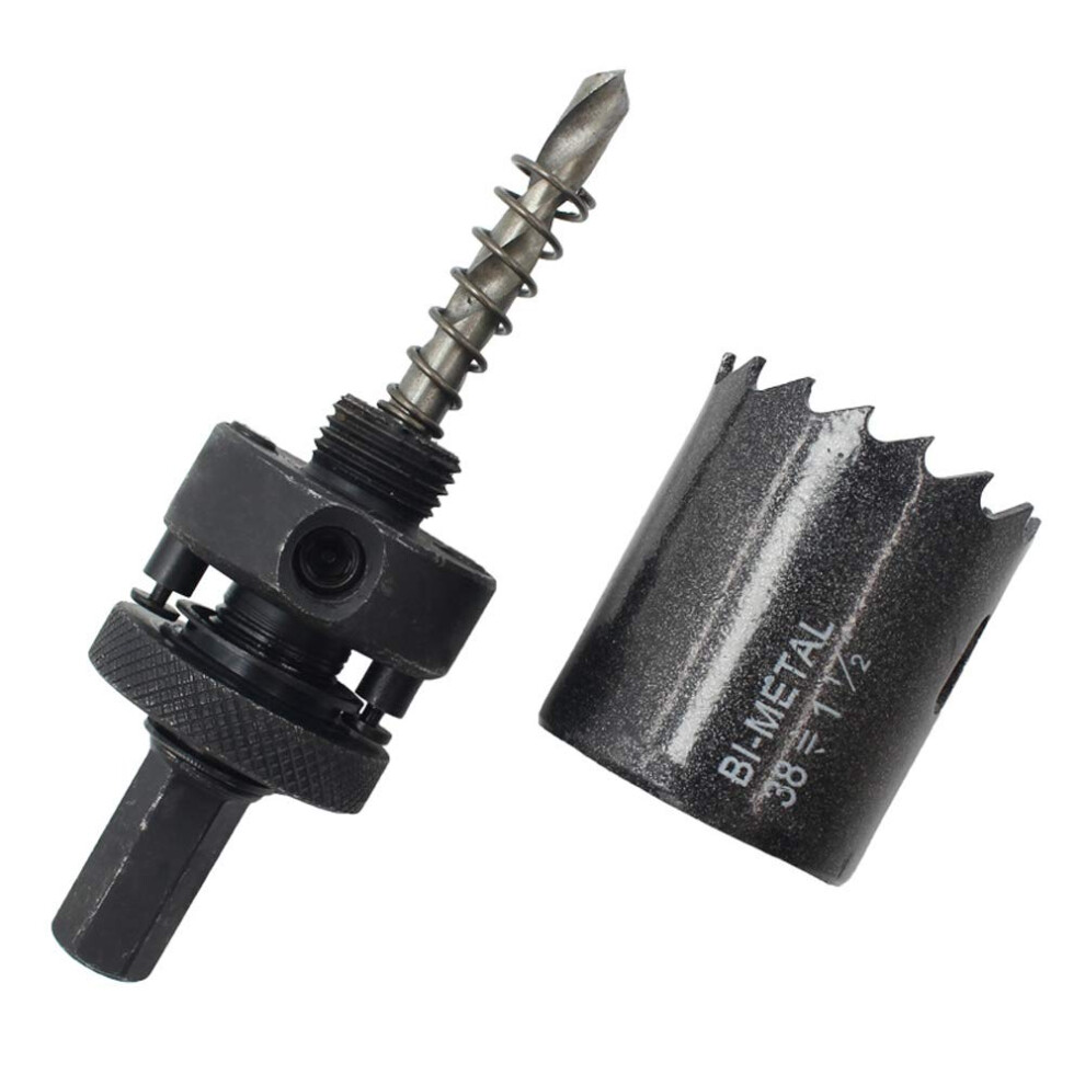 63Mm Hole Saw, Circle Cutter With Hexagon Adapter And Centring Drill, Cutting For Cornhole Board 477169059253