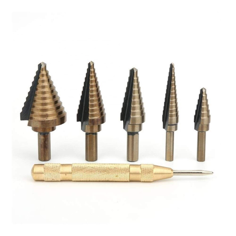 Spiral Grooved Step Drill Bit Set HSS Titanium Hole Drilling Spiral Flute Cobalt Step Cone Drill-image-OPC-PHZ5QJC-NEW