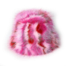 (COLOR 7) Women Furry Fisherman Hat Faux Fur Bucket Cap Winter Ear Warmer