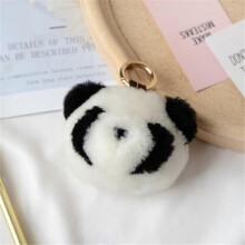 (8) MIMIGO Key Ring Little Dog Car Keychain Lamb Fur Fur Bag Ornament Plush Pendant