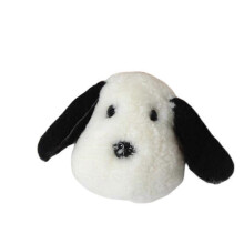 (9) MIMIGO Key Ring Little Dog Car Keychain Lamb Fur Fur Bag Ornament Plush Pendant