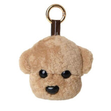 (3) MIMIGO Key Ring Little Dog Car Keychain Lamb Fur Fur Bag Ornament Plush Pendant