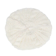 (White) Women Knitted Slouch Beanie Hat Winter Warm Beret Crochet Ski Cap
