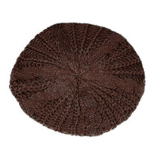 (Coffee) Women Knitted Slouch Beanie Hat Winter Warm Beret Crochet Ski Cap