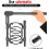 15' 380MM Coil Spring Compressor Tool, Auto Suspension Compression Remover Installer Tool Set of 2 Black 3