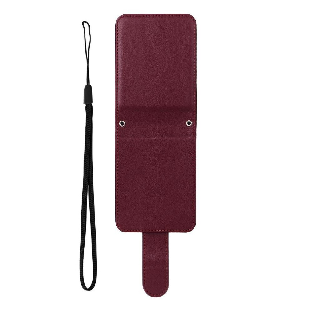 (Red) Flip Case For Samsung Galaxy Z Flip4 Pu Leather Wrist Strap Kickstand Magnetic Card Holder Wallet Case Red 764563076338