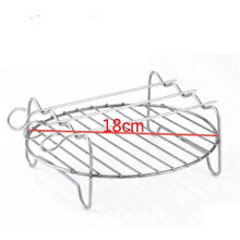(18cm, 3 pins) Air Fryer Double Layer Rack, Air Fryer Accessories Multi-purpose Rack Fits Most 4.2QT or Above