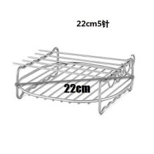 (22cm, 5 pins) Air Fryer Double Layer Rack, Air Fryer Accessories Multi-purpose Rack Fits Most 4.2QT or Above