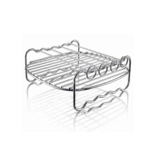 (20cm, 4 pins) Air Fryer Double Layer Rack, Air Fryer Accessories Multi-purpose Rack Fits Most 4.2QT or Above