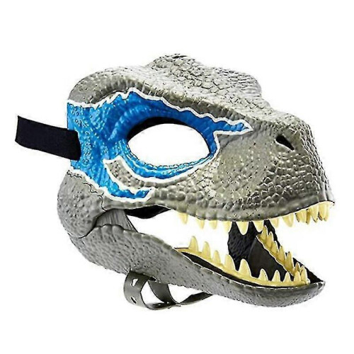 (Blue) Horror Dinosaur Masque Foldable Animals Latex Masque Halloween Cosplay Props