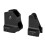 Flip Up Iron Sights,Metal Front & Rear Sights,Rapid Transition Backup Sight Set 1