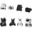 Flip Up Iron Sights,Metal Front & Rear Sights,Rapid Transition Backup Sight Set 5