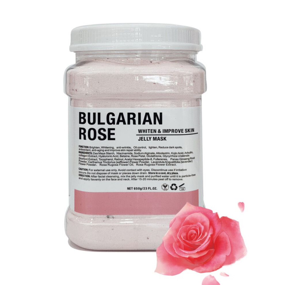 Topsrjyl (Rose Rose) Rose Petal Crystal Jelly Mask Powder Vampire Against Age Water Brightening Skin Soft Mask Powder 650G