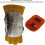 High Temperature Hand Guard Shield, Welding Hand Pad, Fireproof Gloves Pad, Welding Gloves Heat Shield 3