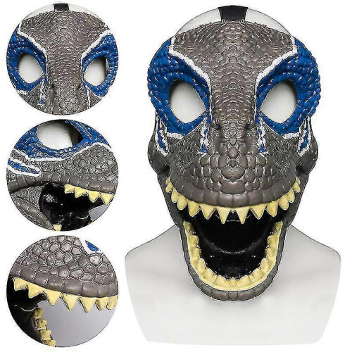 (Red) Horror Dinosaur Masque Foldable Animals Latex Masque Halloween Cosplay Props 2