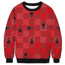 (M) Unisex Ugly Christmas Sweater 3D Printed Funny Graphic Pullover Sweatshirts for Party