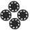 4PCS 13in Wheel Hubcap Black Cool Look Wheel Rim 2