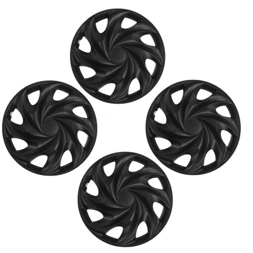 4PCS 13in Wheel Hubcap Black Cool Look Wheel Rim 1