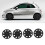 4PCS 13in Wheel Hubcap Black Cool Look Wheel Rim 11