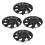 4PCS 13in Wheel Hubcap Black Cool Look Wheel Rim 3