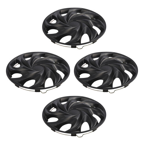 4PCS 13in Wheel Hubcap Black Cool Look Wheel Rim 2