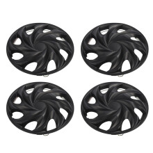 4PCS 13in Wheel Hubcap Black Cool Look Wheel Rim