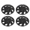 4PCS 13in Wheel Hubcap Black Cool Look Wheel Rim 1
