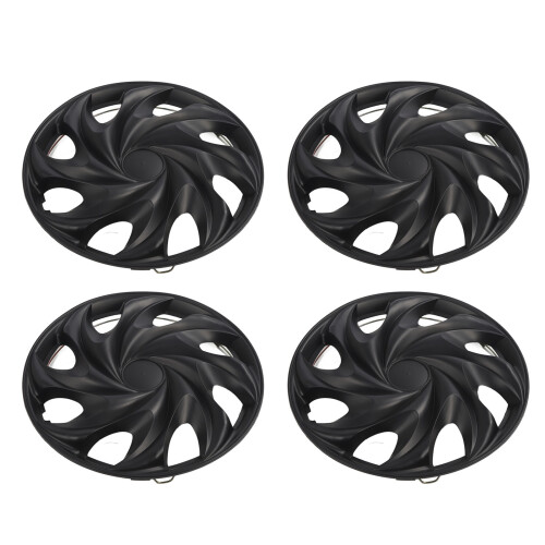 4PCS 13in Wheel Hubcap Black Cool Look Wheel Rim