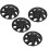 4PCS 13in Wheel Hubcap Black Cool Look Wheel Rim 5